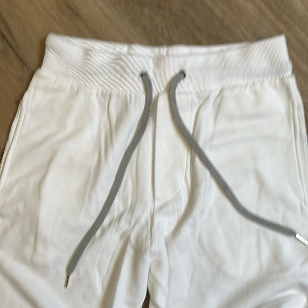 NWOT Vibrant white Women's Straight Leg Sweatpants gray drawstring, Large - Picture 5 of 6